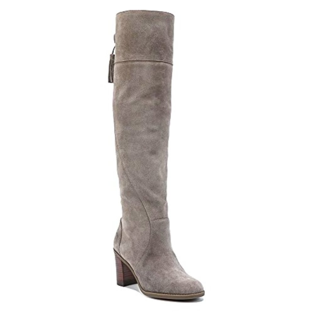 NWOT Dr. Scholl's Original Collection Lydia Knee High Boot Grey Brushed Nickel